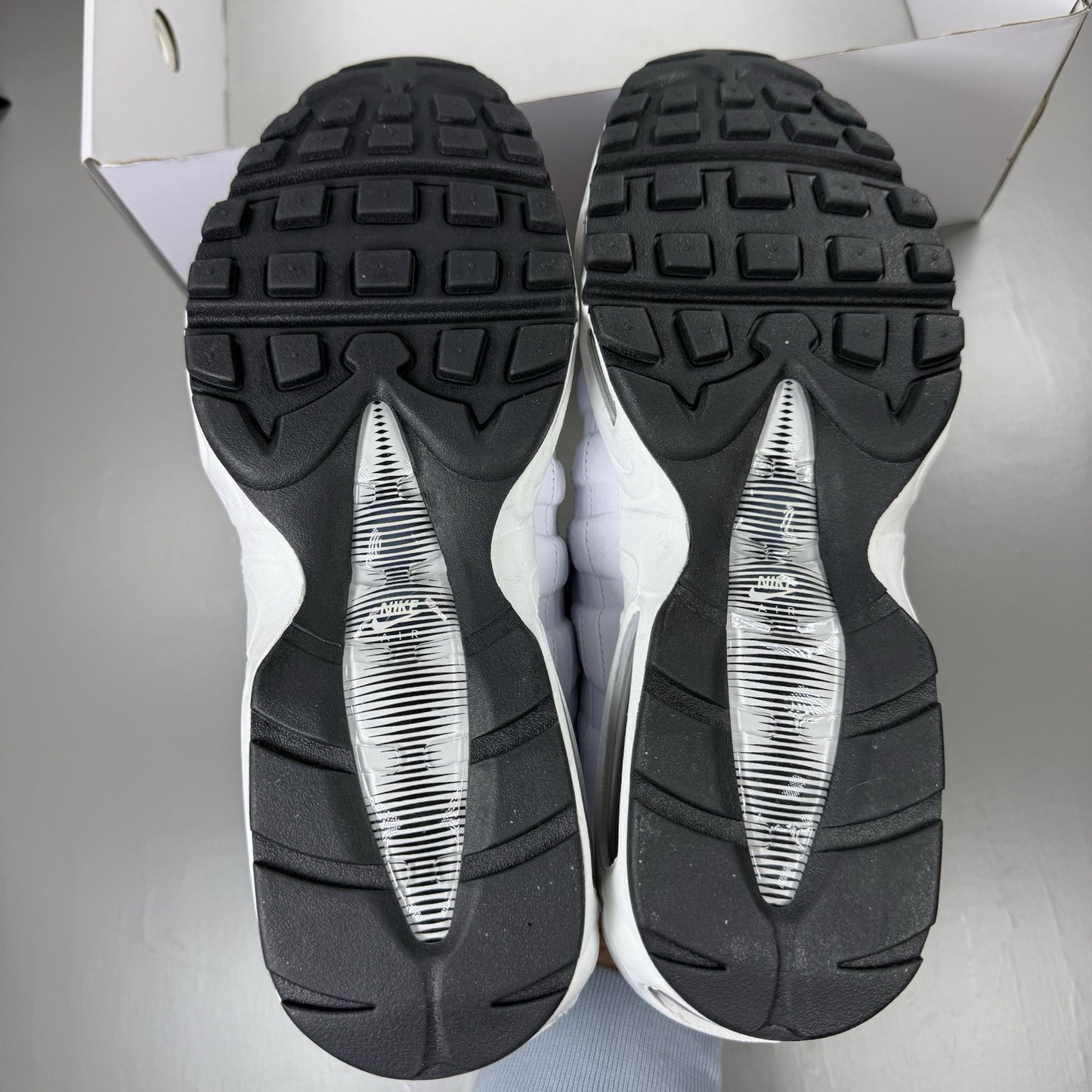 Nike Air Max 95 Trainers ID White Black Size UK9 314350-9983