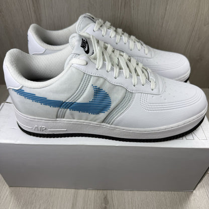 Nike Air Force 1 Low Trainers White Blue Size UK10.5 DN4164-9917