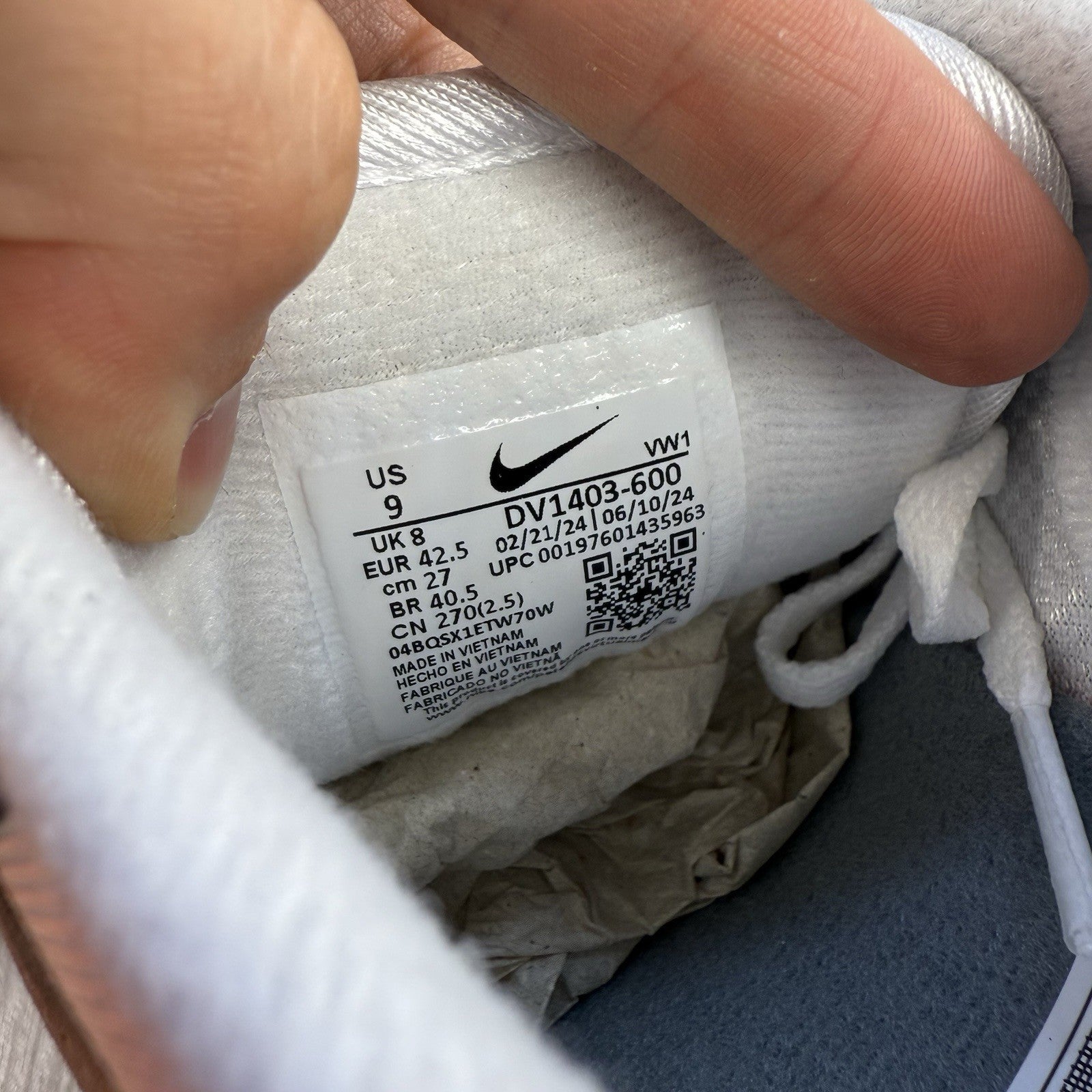 Nike Air Max 1 ‘86 Trainers Team Red Grey White Size UK8 DV1403-6007