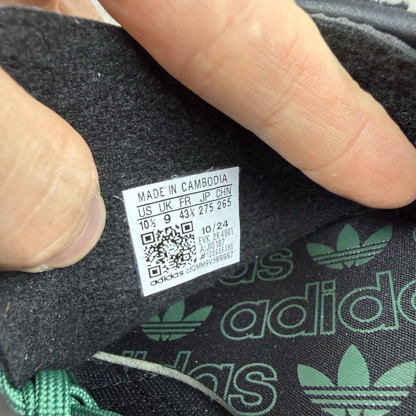 Adidas SL 72 OG Trainers Leopard Print Collegiate Green Black Size UK9 JI018714