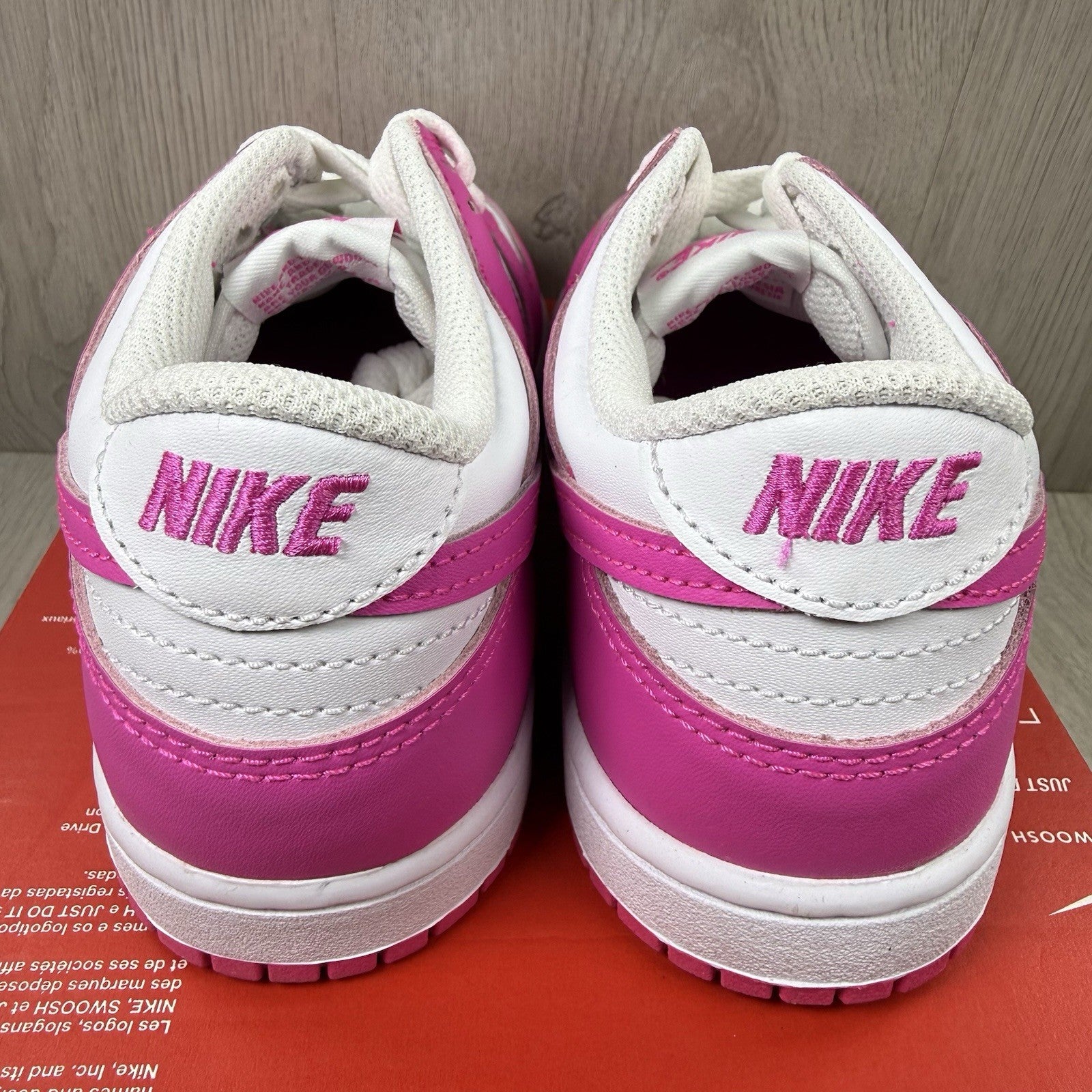 Nike Dunk Low PS Trainers Laser Fuchsia Size UK2.5 FB9108 10211