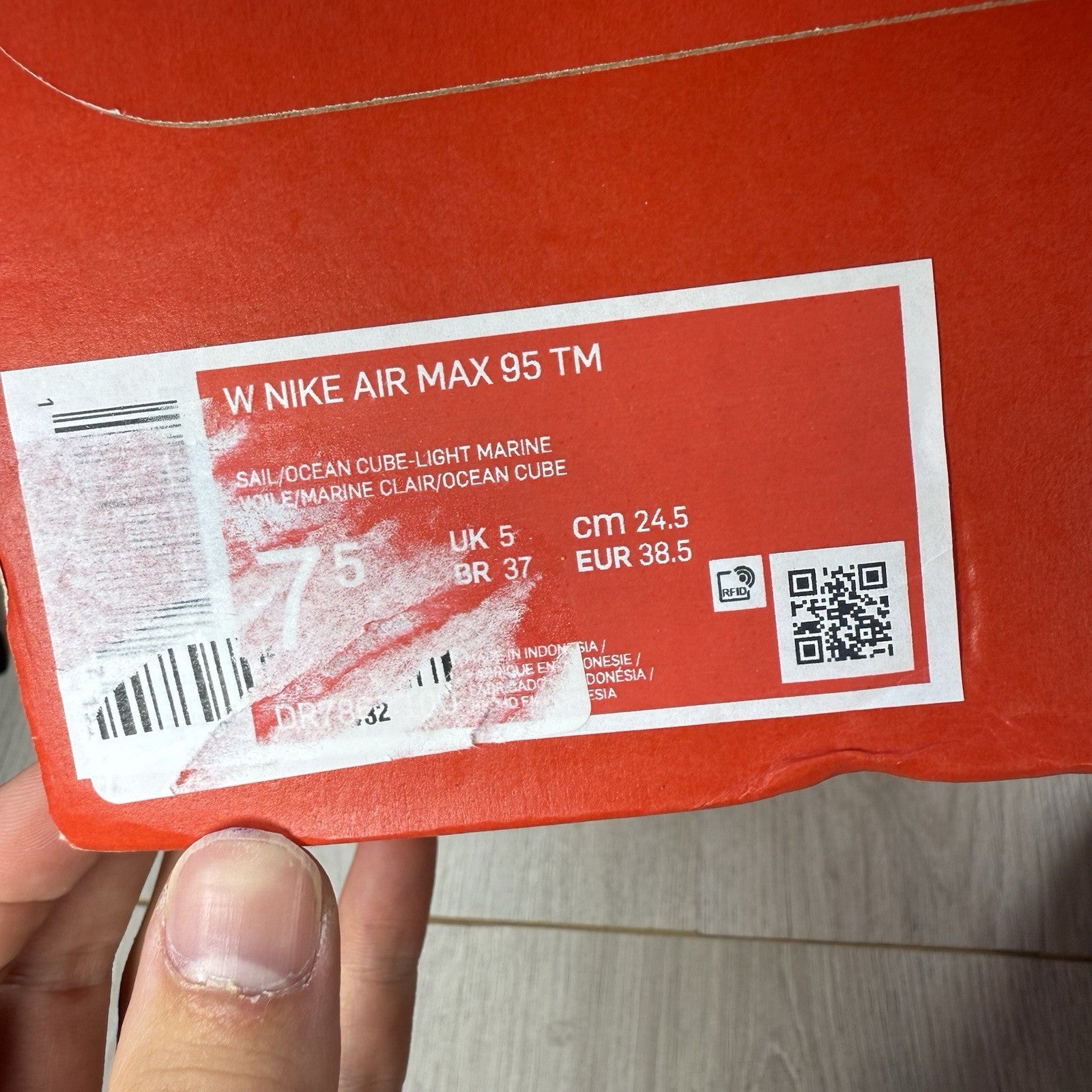 Nike Air Max 95 Trainers Easter Pastel White Size UK5 DR7867-10013