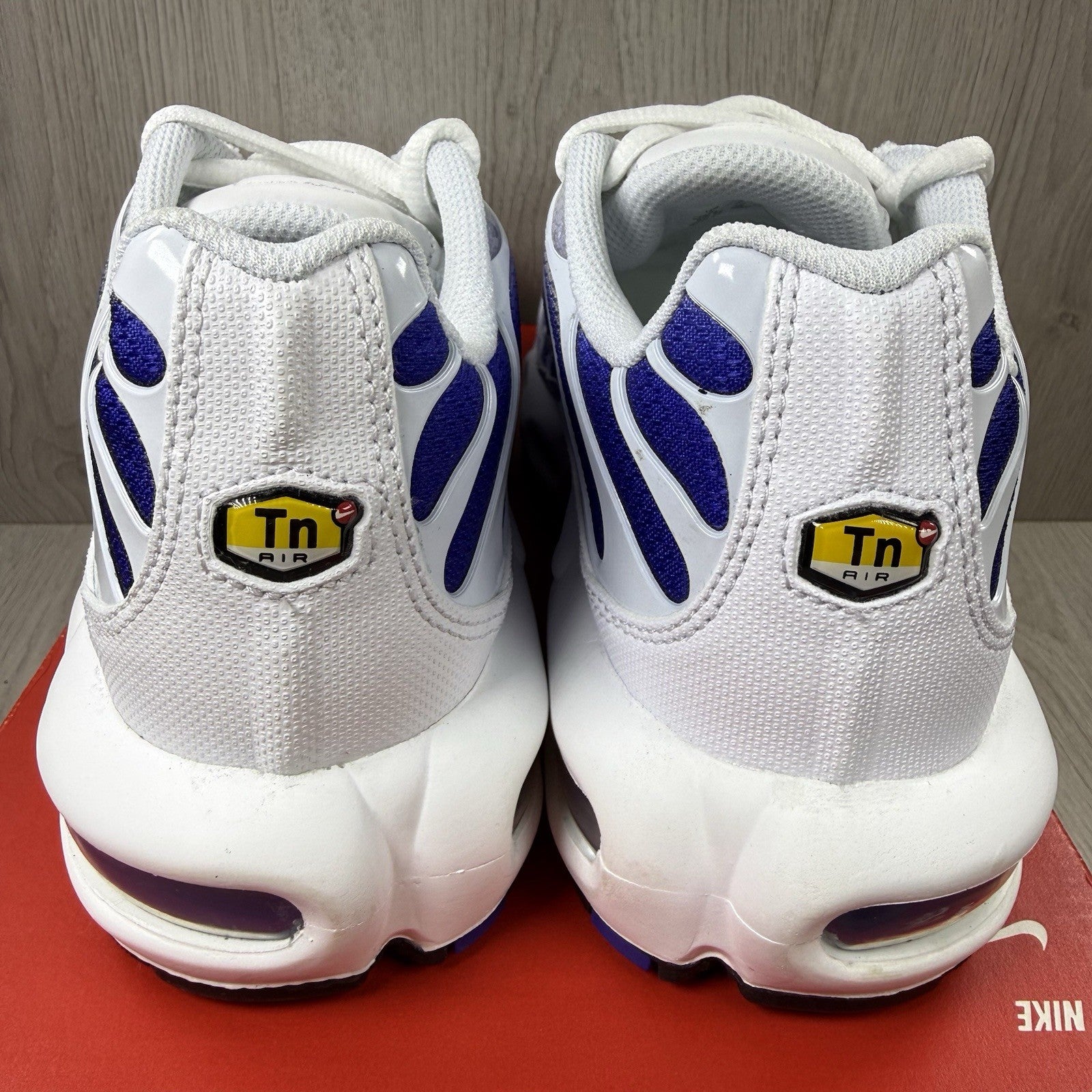 Nike TN Air Max Plus Trainers White Wild Grape Size UK6 DM0032 1053