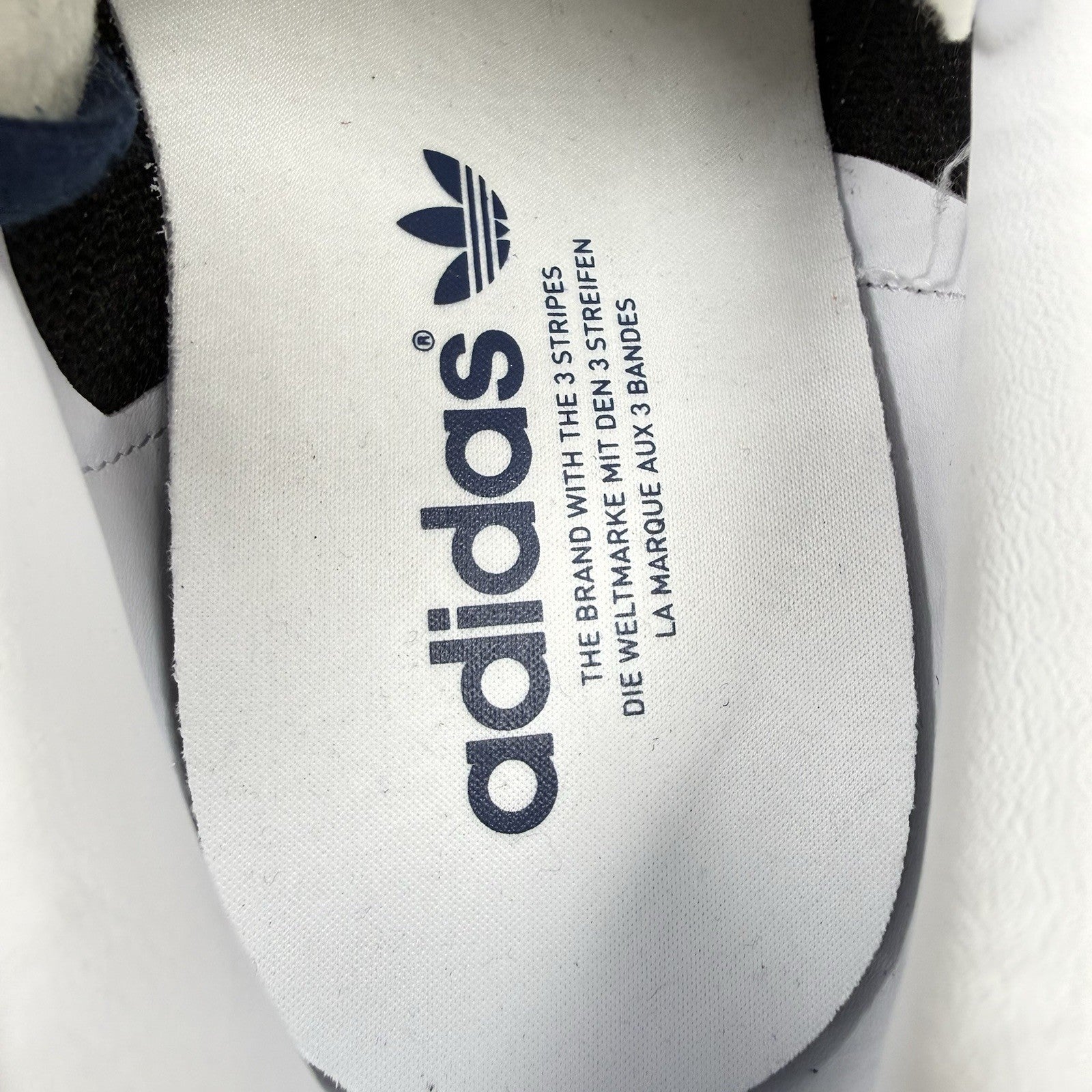 Adidas Gazelle Trainers Navy Blue White Size UK11 BB54786