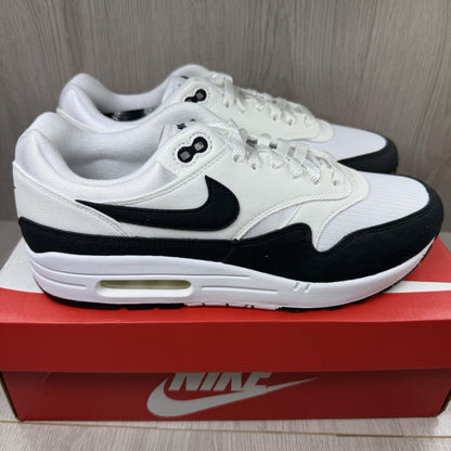 Nike Air Max 1 Trainers White Black Grey Size UK9.5 DZ2628-1021