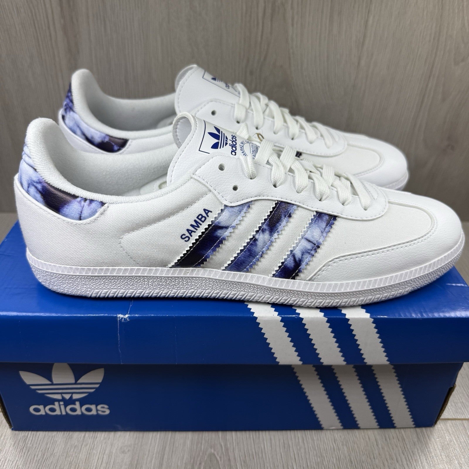 Adidas Samba OG Trainers Tie Dye White Size UK10 GZ703910