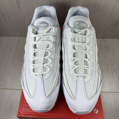 Nike Air Max 95 Essential Trainers White Grey Fog Size UK12 CT1268-10010