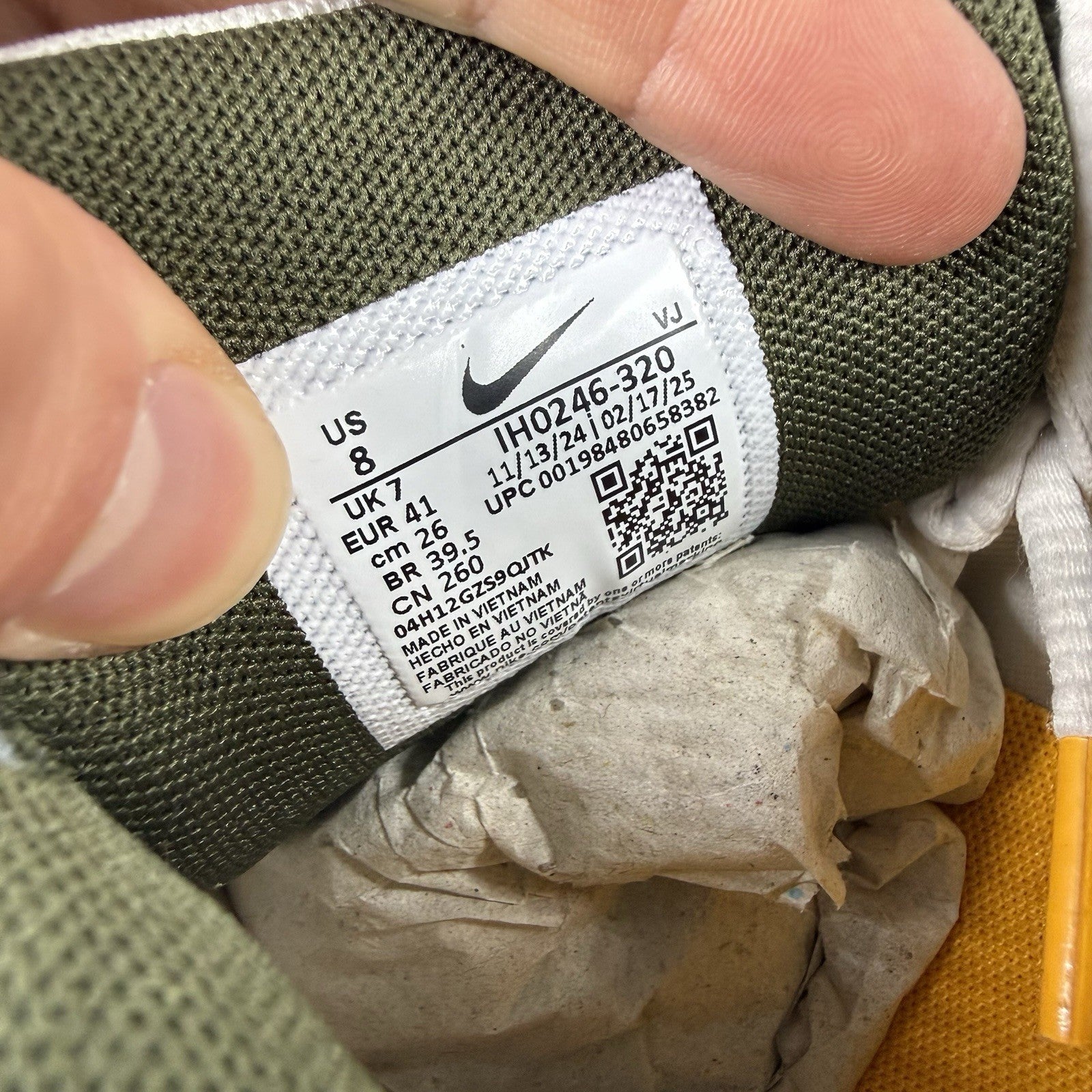 Nike P-6000 Trainers Light Army Cargo Khaki Size UK7 IH0246-32010