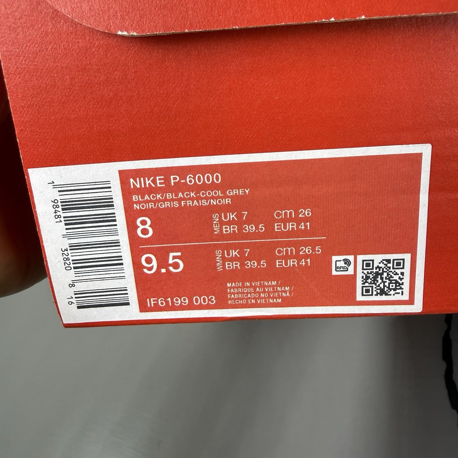 Nike P-6000 Trainers Cool Grey Celestine Blue Size UK7 IF6199-00311