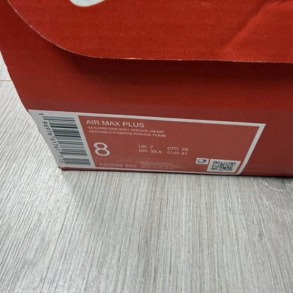 Nike Air Max Plus TN Trainers Sesame Size UK7 FZ5049-2224