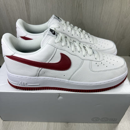 Nike Air Force 1 Low Trainers White Red Size UK10.5 DN4162-9917