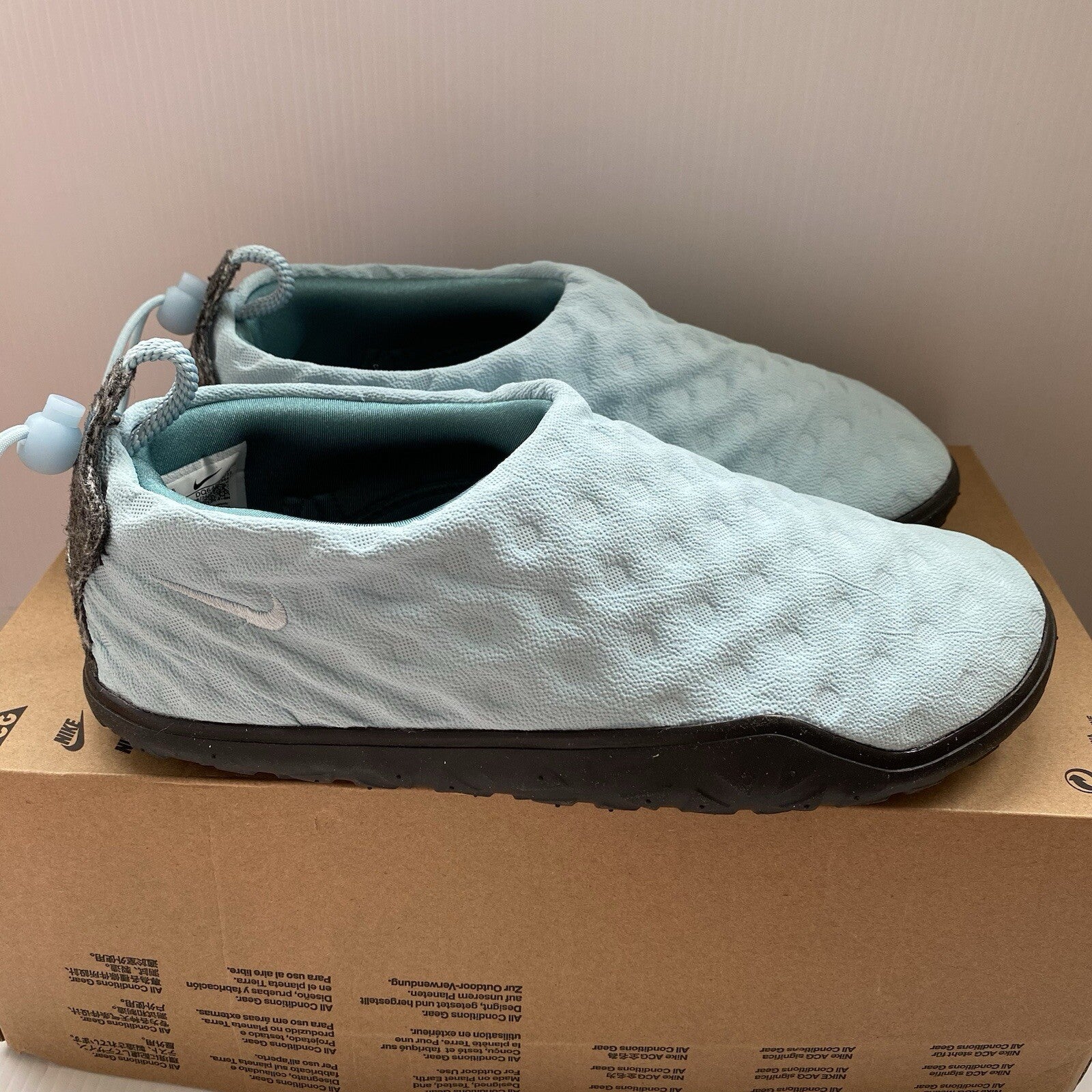 Nike ACG MOC Trainers Ocean Bliss Blue Size UK9.5 DQ6453-4000