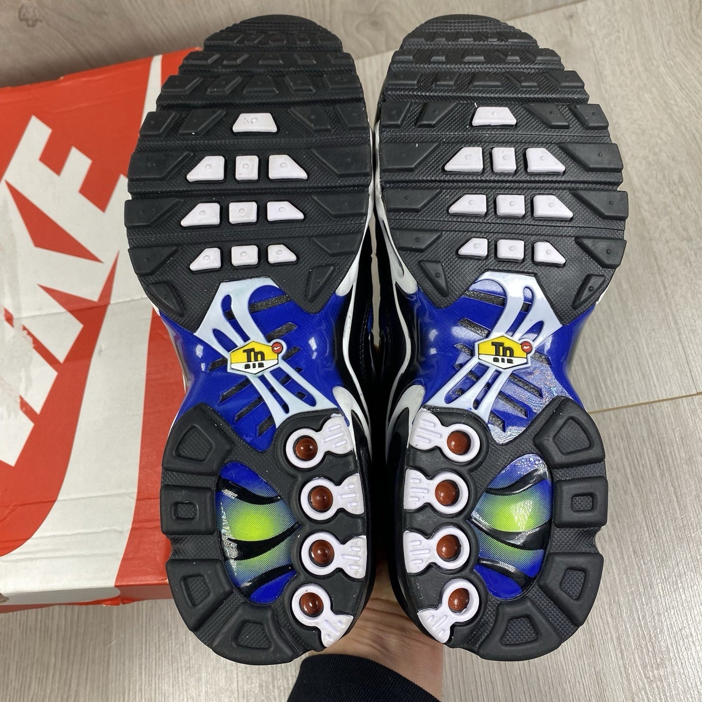 Nike TN Air Max Plus Trainers Racer Blue Volt Size UK5 HF0093-4005
