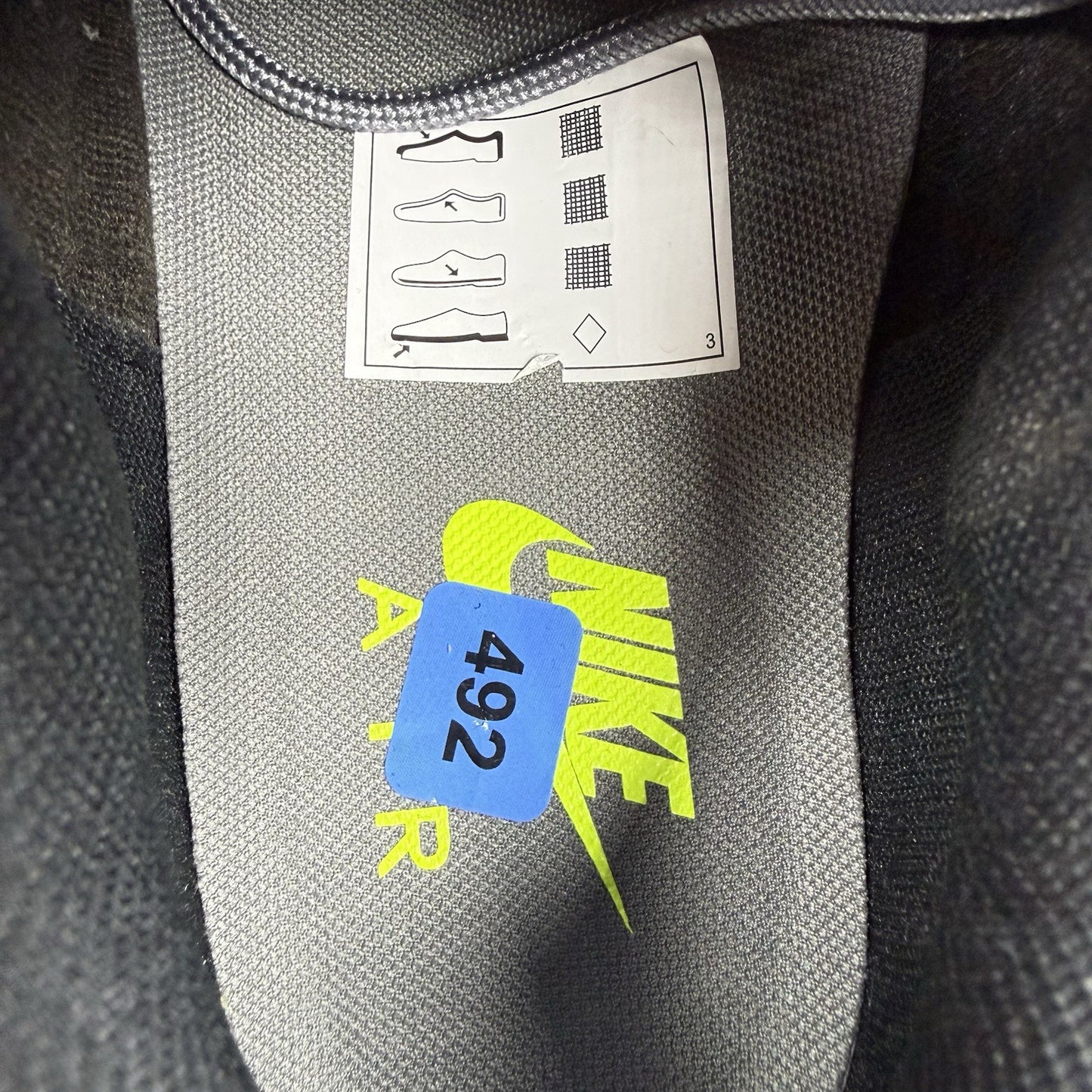 Nike Air Max 97 Trainers Smoke Grey Volt White Size UK9.5 DJ6885-00113