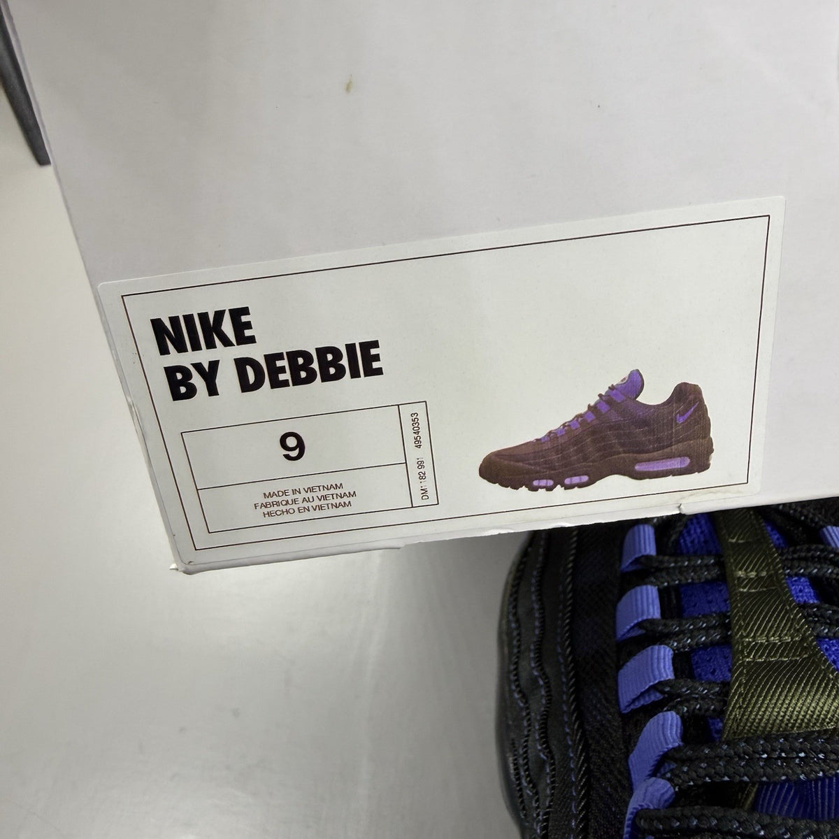 Nike Air Max 95 Trainers ID Black Blue Green Size UK9 DM1182-9916