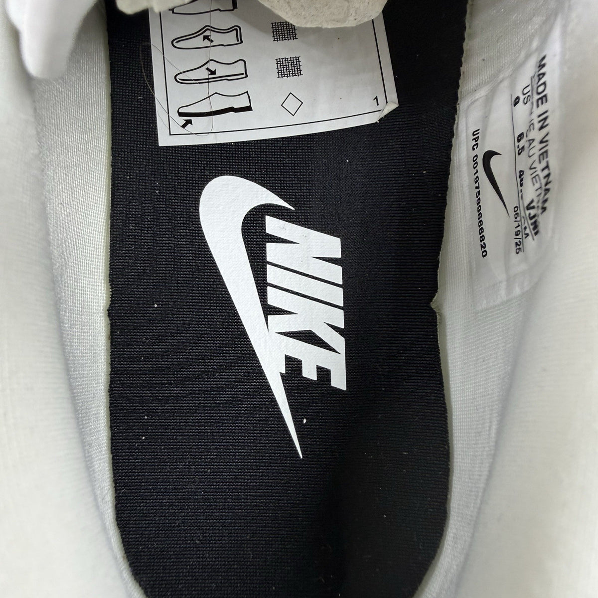 Nike Cortez Trainers White Light Blue Size UK6.5 FV9523-9004