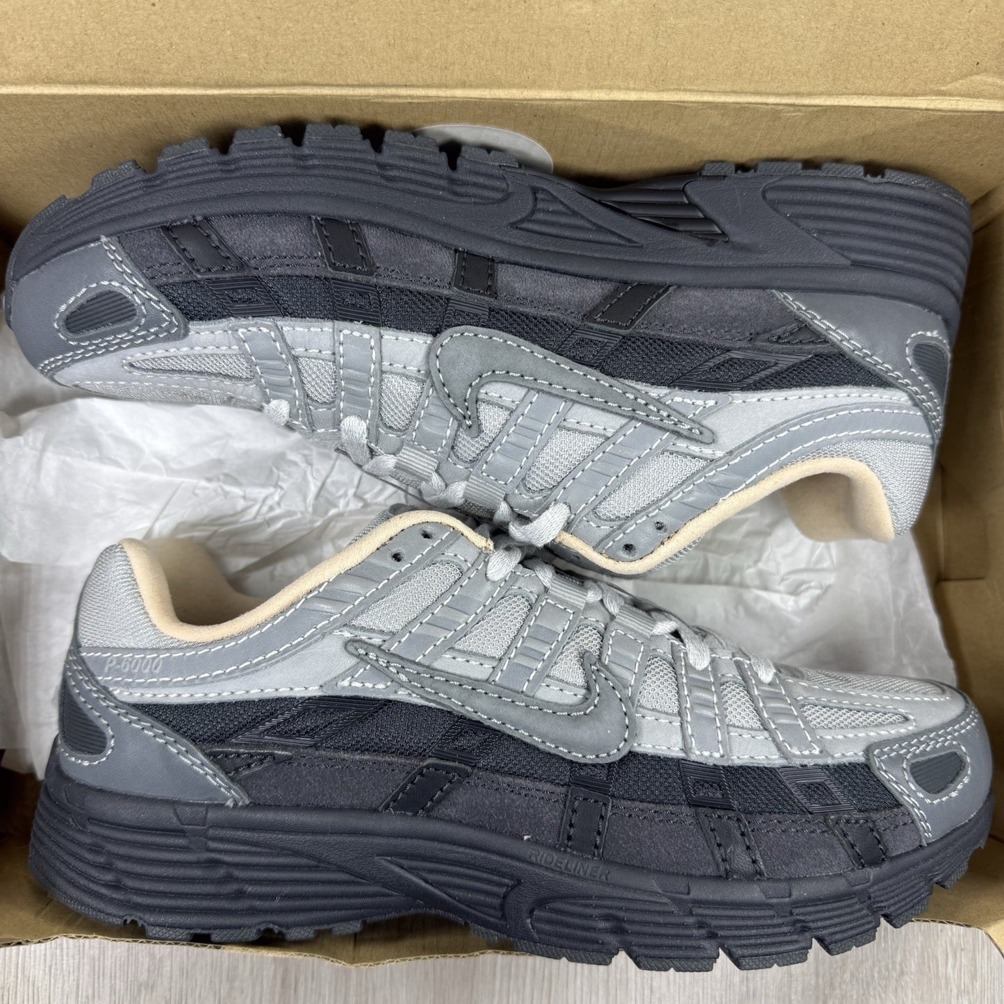 Nike P-6000 Trainers Smoke Grey Platinum Purple Size UK6 HV5984-0018