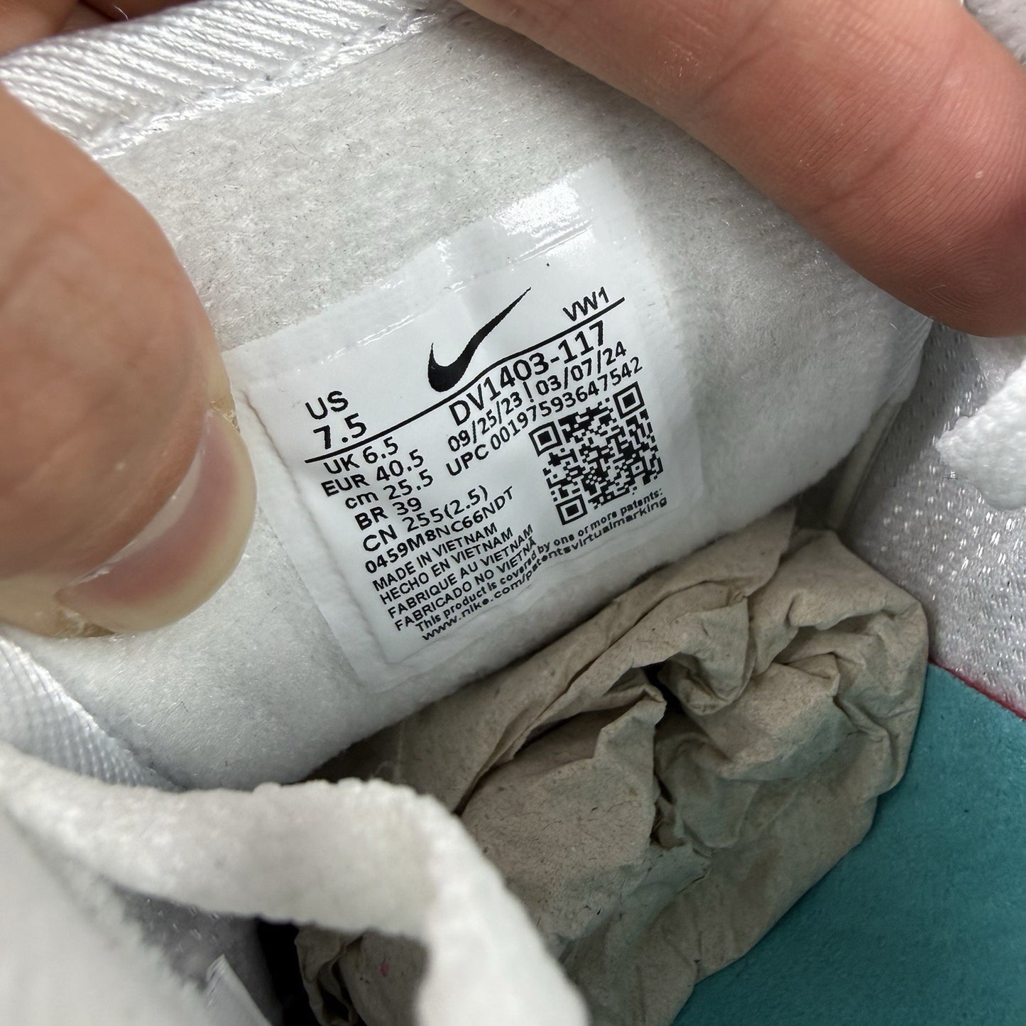 Nike Air Max 1 ‘86 OG Trainers Dusty Cactus White Size UK6.5 DV1403-11713