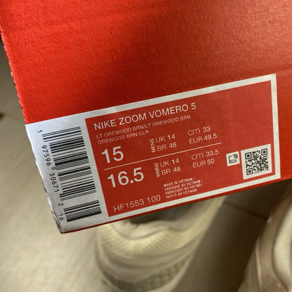 Nike Zoom Vomero 5 Light Orewood Brown Size UK14 HF1553-10012