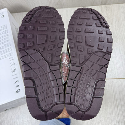 Patta x Nike Air Max 1 Dark Russet Trainers Size UK4 D09549 20013