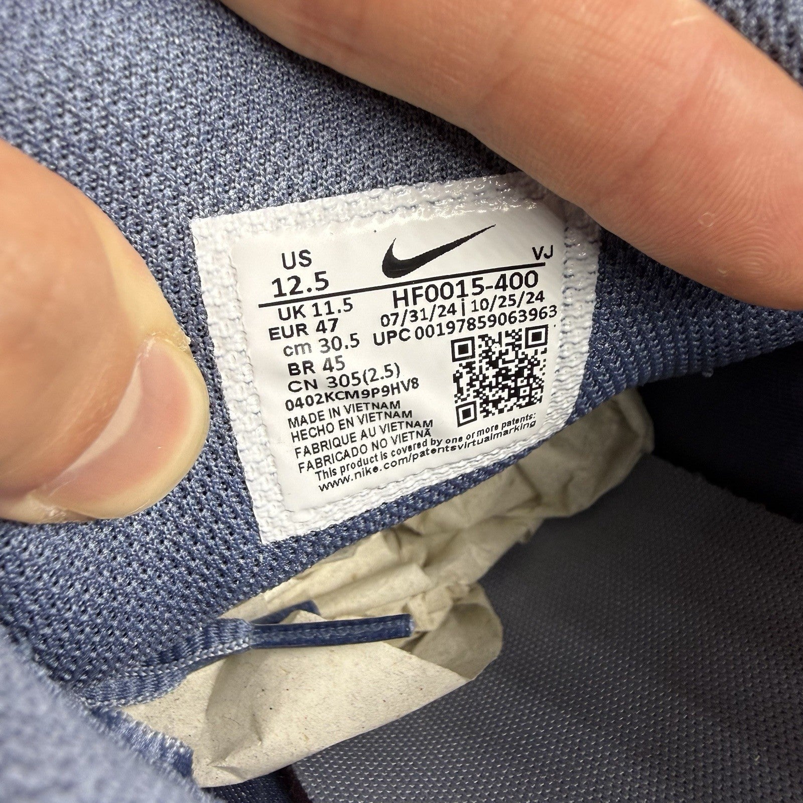 Nike P-6000 Trainers Diffused Blue Ashen Slate Size UK11.5 HF0015-40013