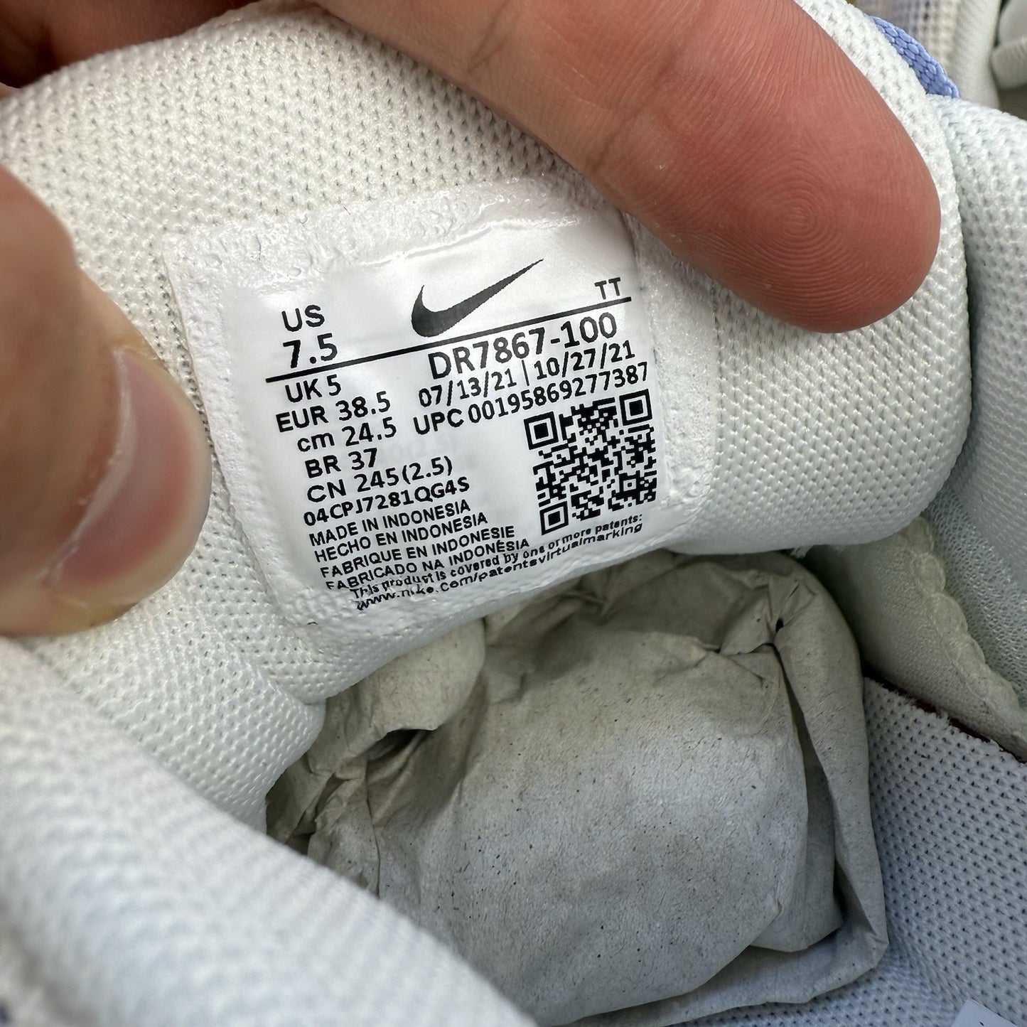 Nike Air Max 95 Trainers Easter Pastel White Size UK5 DR7867-1007