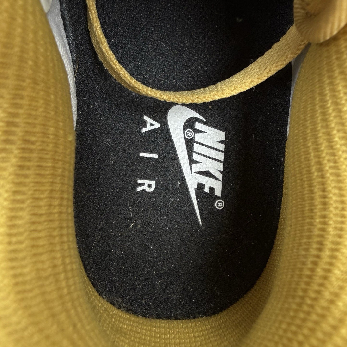 Nike Air Force 1 Trainers Wheat Beige Gum Sole Size UK7 CT7875-9945