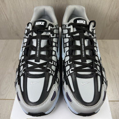 Nike P-6000 Trainers Grey Black Blue Size UK6.5 IB4455-9002
