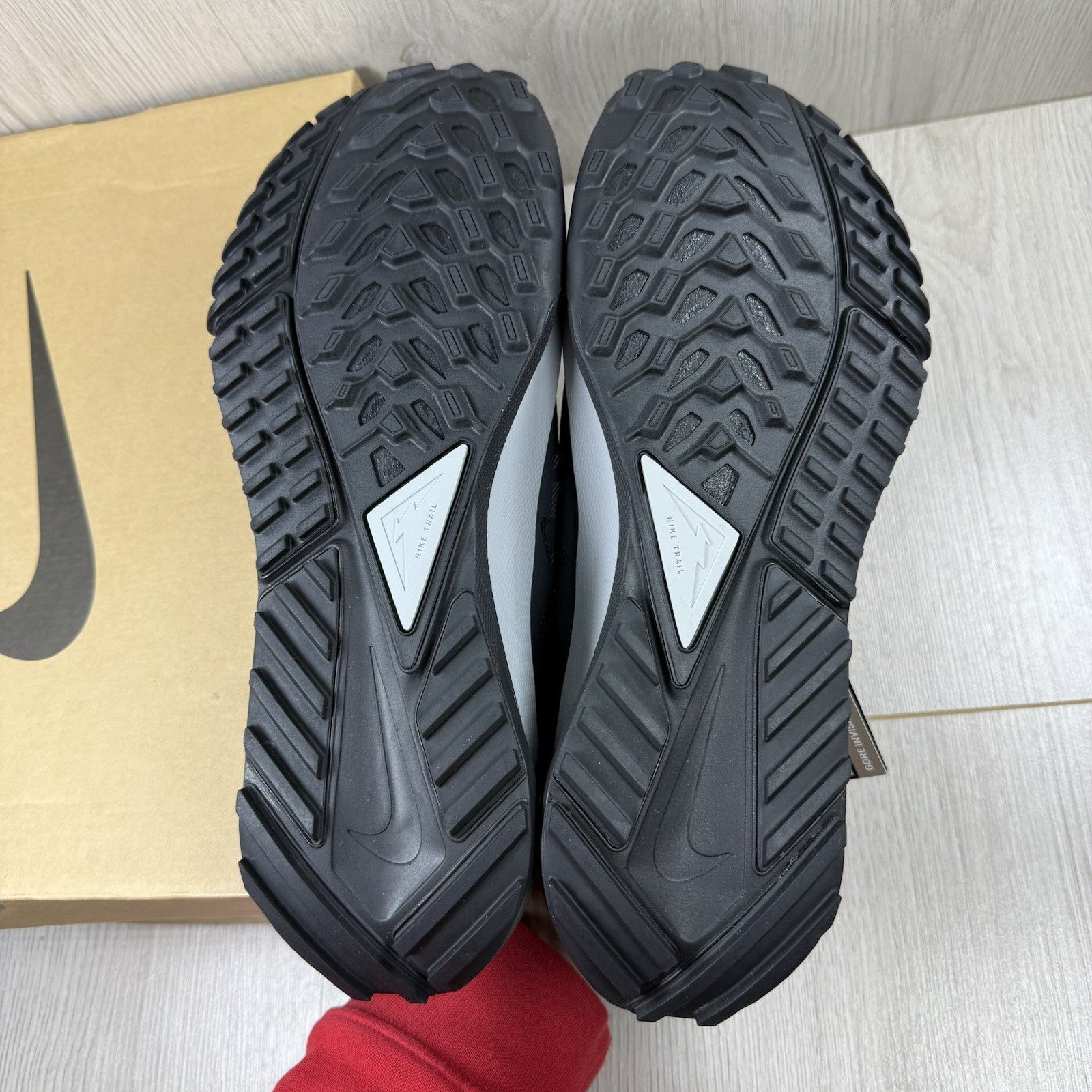 Nike React Pegasus Trail 4 GORE-TEX Black Reflect Silver Size UK8 DJ7926 0014