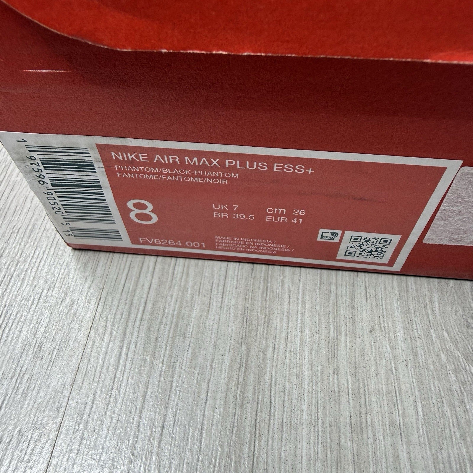 Nike Air Max Plus TN Trainers Panda Black White Size UK7 FV6264-00112