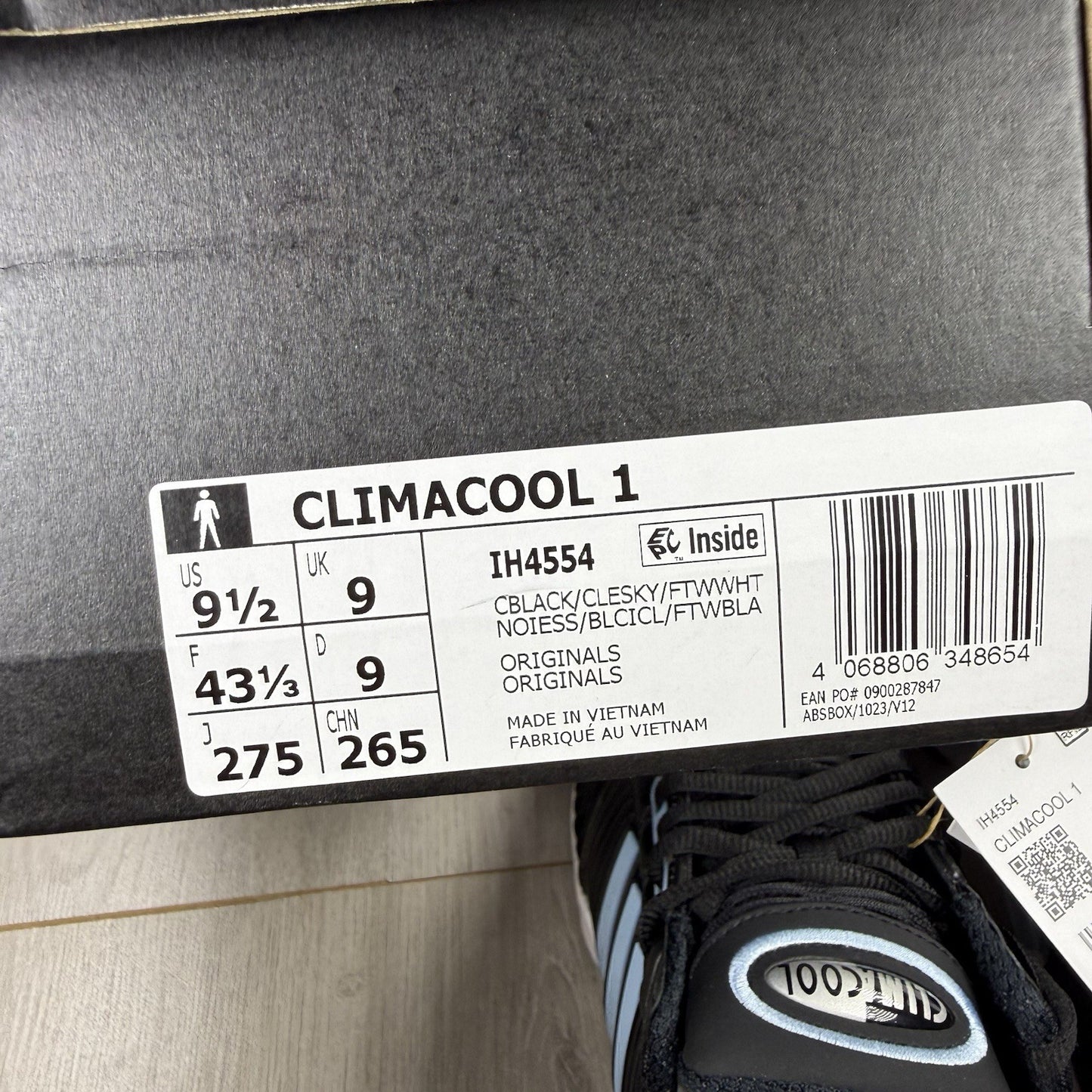 Adidas Climacool 1 Trainers Black Clear Sky White Size UK9 IH455417