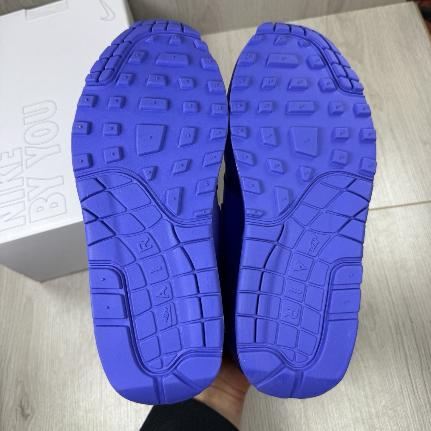 Nike Air Max 1 Trainers Triple Blue Size UK3.5 FJ8893-9003