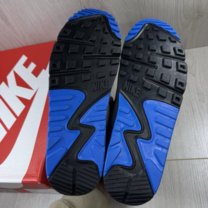 Nike Air Max 90 Trainers Pure Platinum Photo Blue Size UK9.5 FN6958-1025