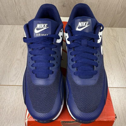Nike Air Max 90 Ultra 2.0 Trainers Blue White Size UK4 869950-4009