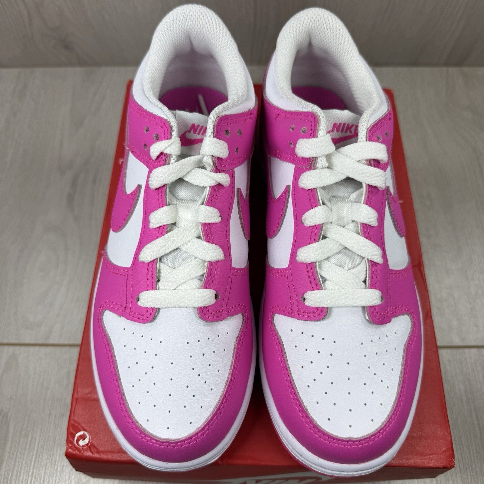 Nike Dunk Low PS Trainers Laser Fuchsia Size UK2.5 FB9108 10210