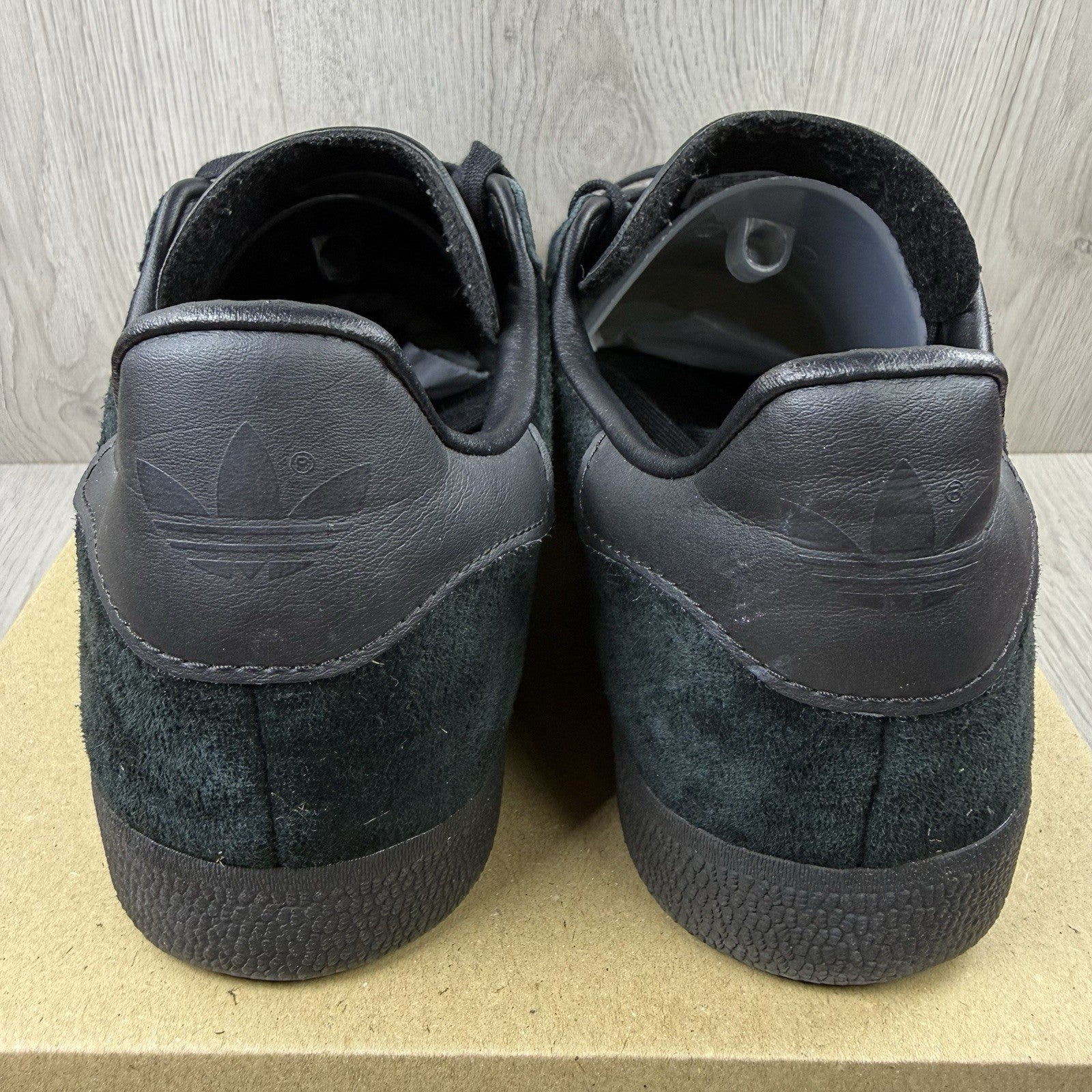 Adidas Gazelle Trainers Triple Core Black Size UK9 CQ28093