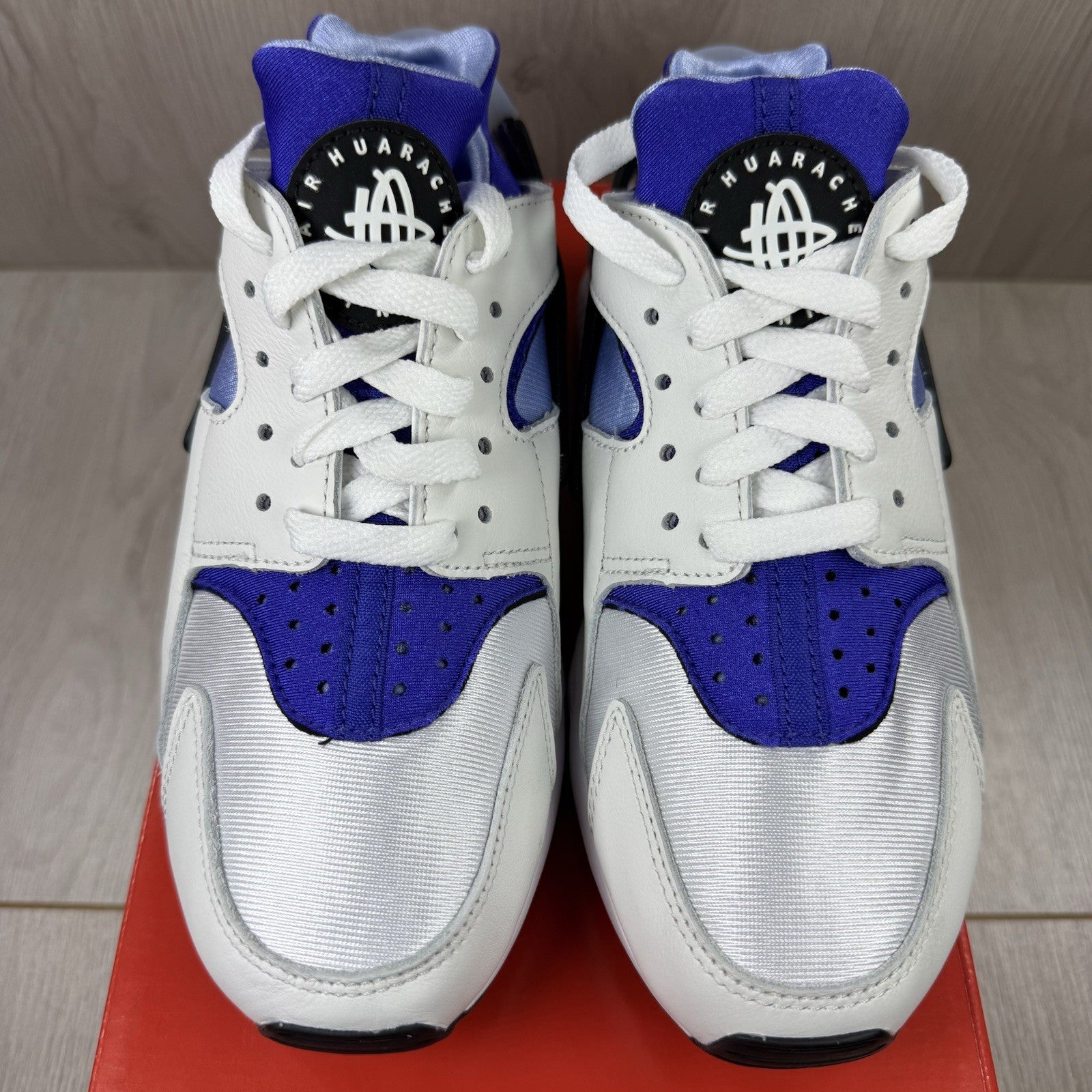 Nike Air Huarache Trainers White Concord Size UK4.5 DH4439-10010