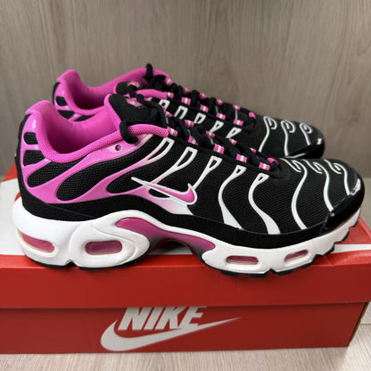 Nike Air Max Plus TN Trainers Black Laser Fuchsia Size UK6 CD0609-0251