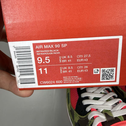 Nike Air Max 90 Trainers Reverse Duck Camo Size UK8.5 CW6024-6007
