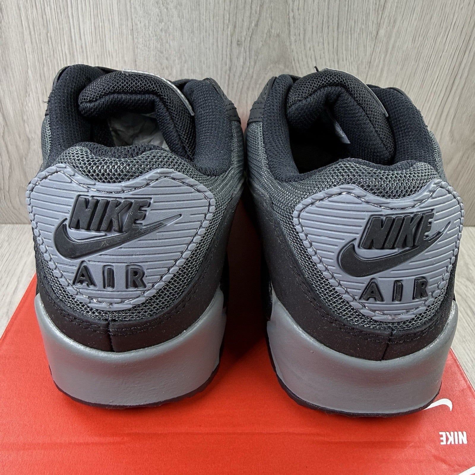 Nike Air Max 90 Trainers Black Anthracite Cool Grey Size UK5 HM0625-00111