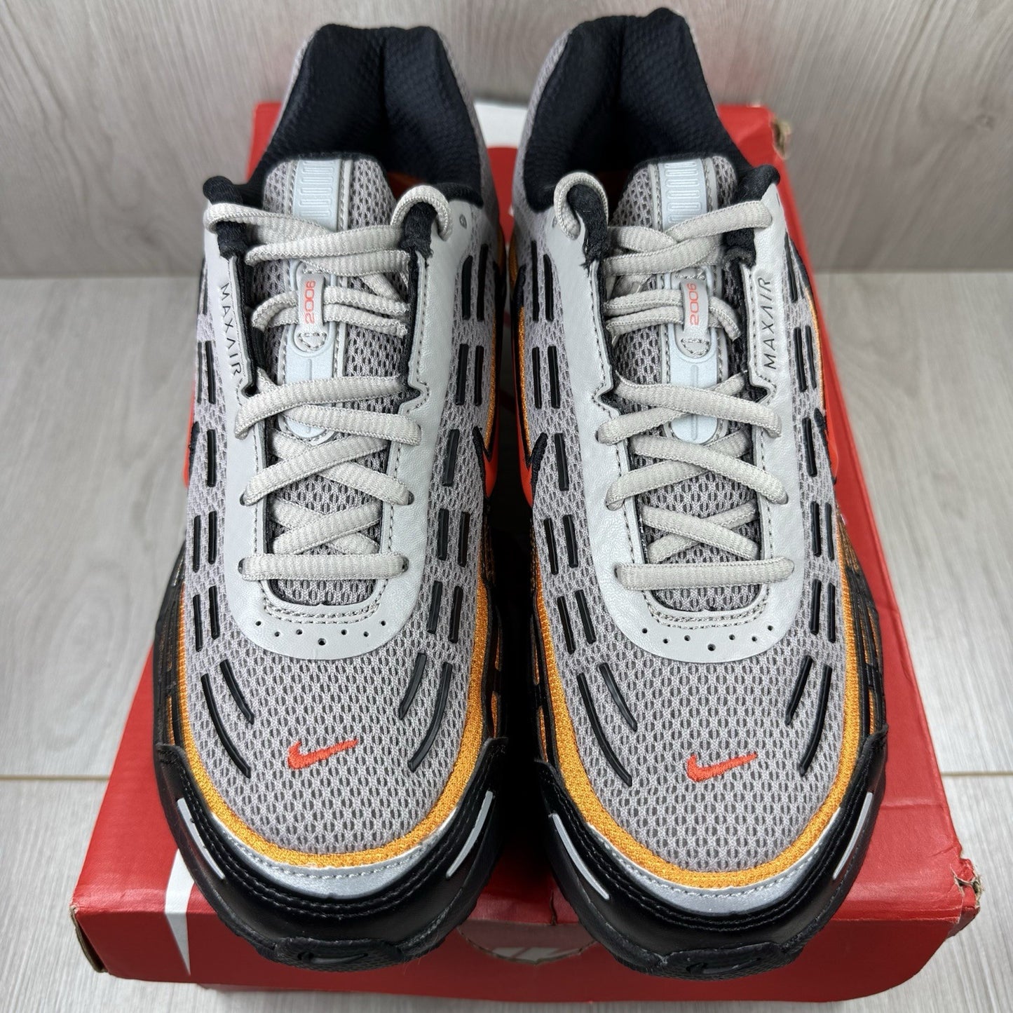 Nike Air Max TL 2.5 Trainers College Grey Picante Red Size UK7.5 FZ4110-00610