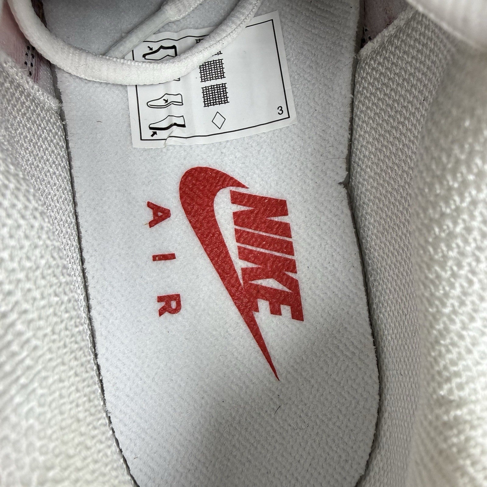 Nike Air Max Plus TN Trainers White University Red Size UK7 HM9611-10013