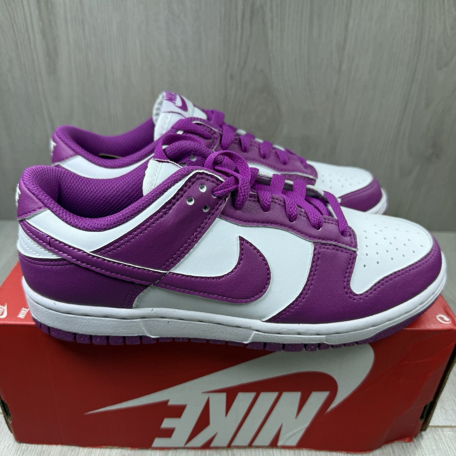 Nike Dunk Low Next Nature Trainers Hot Fuchsia Size UK4.5 DD1873-1109