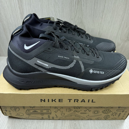 Nike React Pegasus Trail 4 GORE-TEX Black Reflect Silver Size UK8 DJ7926 0011