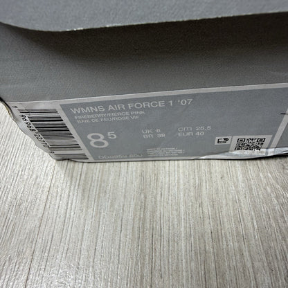 Nike Air Force 1 Low ‘07 Trainers Fireberry Pink Size UK6 DD8959-60012