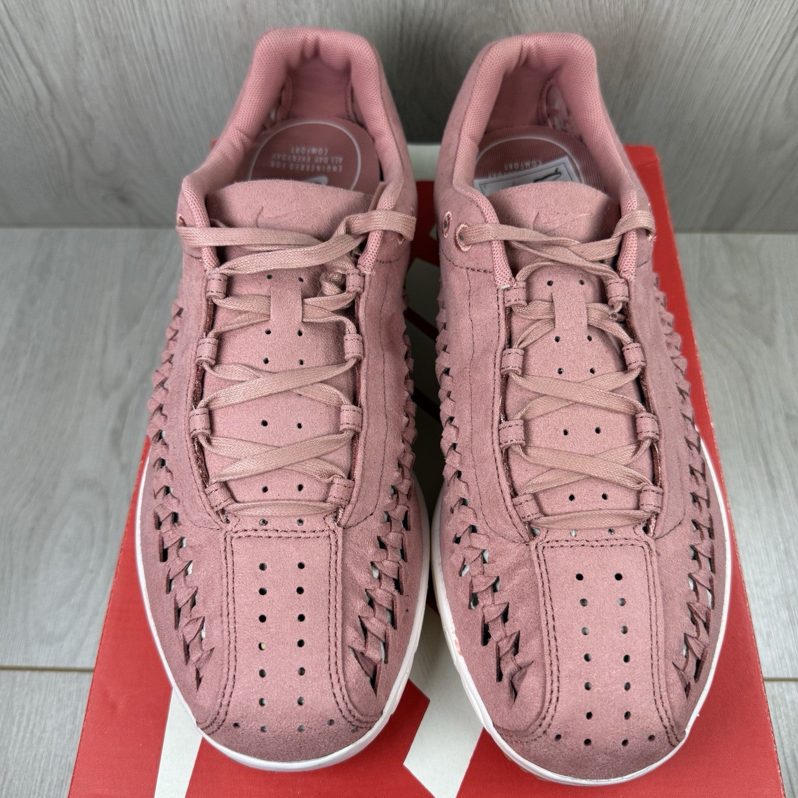 Nike Mayfly Woven Trainers Red Star Dust White Size UK8.5 833802-60110