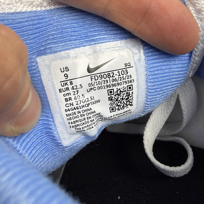 Nike Air Max 1 Trainers White University Blue Size UK8 FD9082-1036