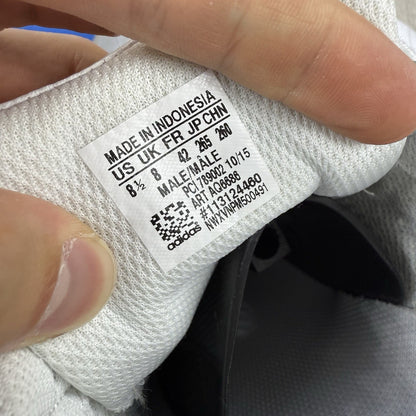 Adidas Superstar Trainers White Gold Metallic Size UK8 AQ66867