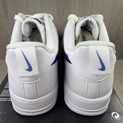 Nike Air Force 1 Low Trainers White Royal Blue UK9.5 HF3836-1003