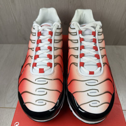 Nike Air Max Plus TN Trainers Fire White Red Size UK5 FD9768-1002